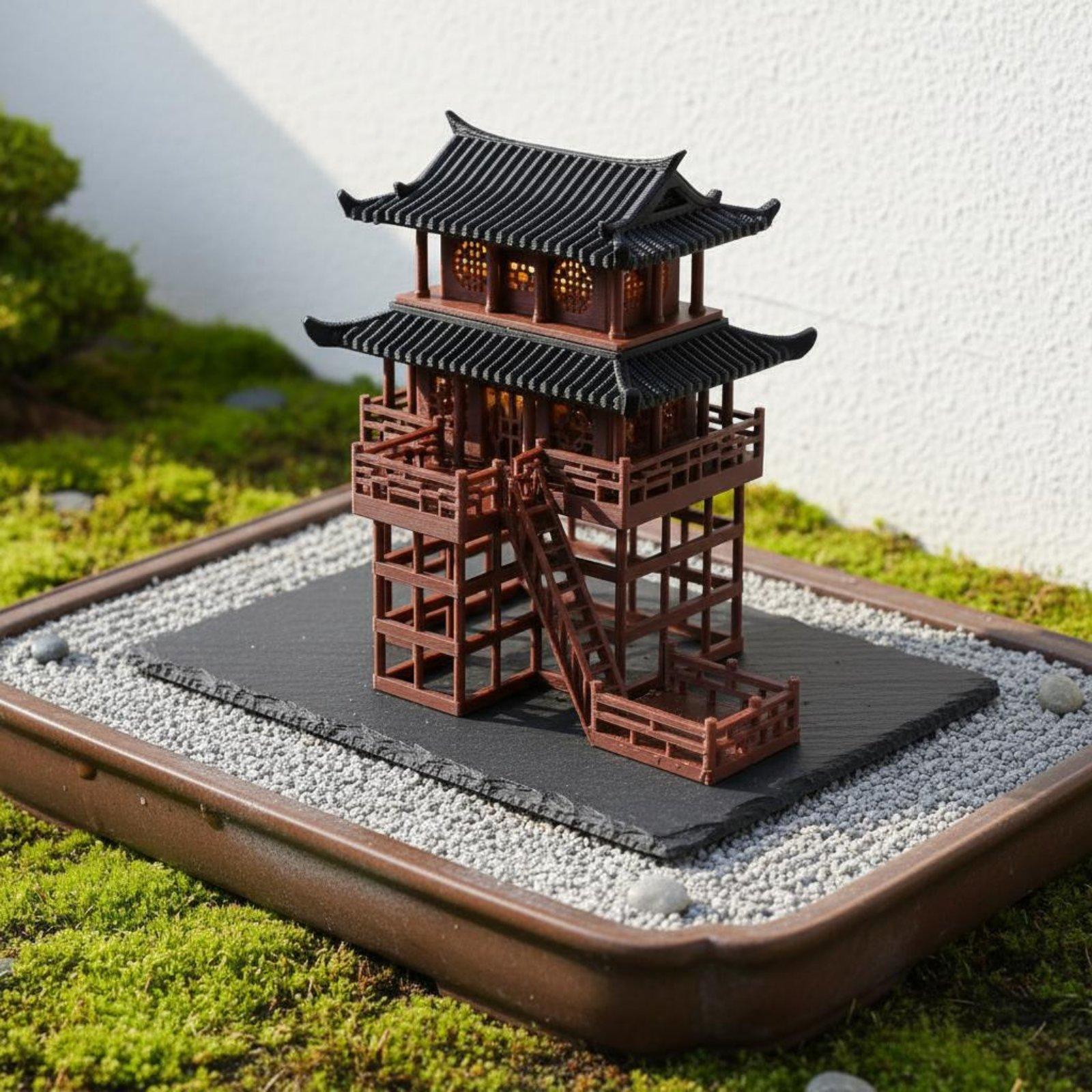Bonsai Gardener - Bonsai Huis Tafelblad Plastic Pagode Mini