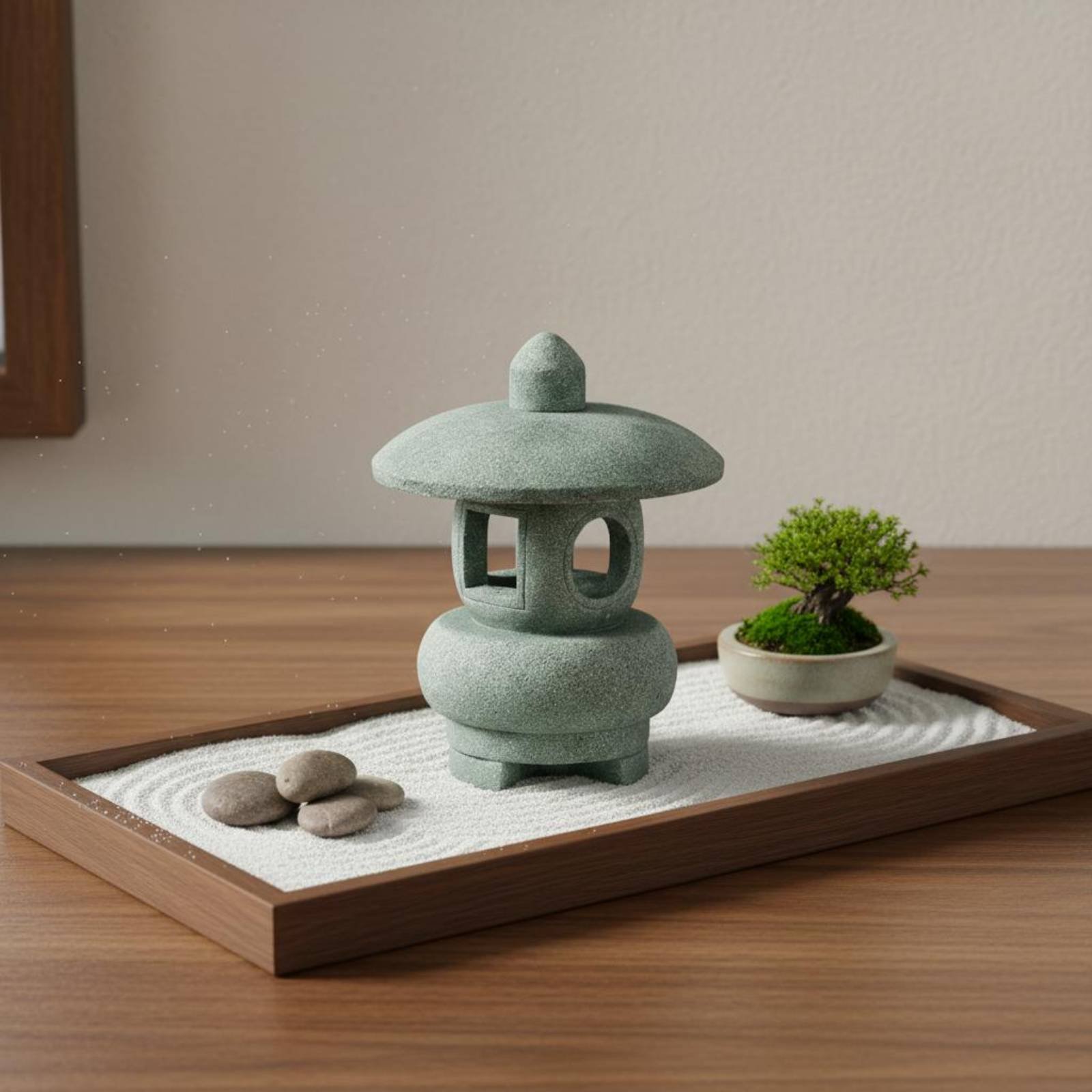 Miniatuur stenen lantaarn anti - Bonsai Garden Miniature recensie en prijs