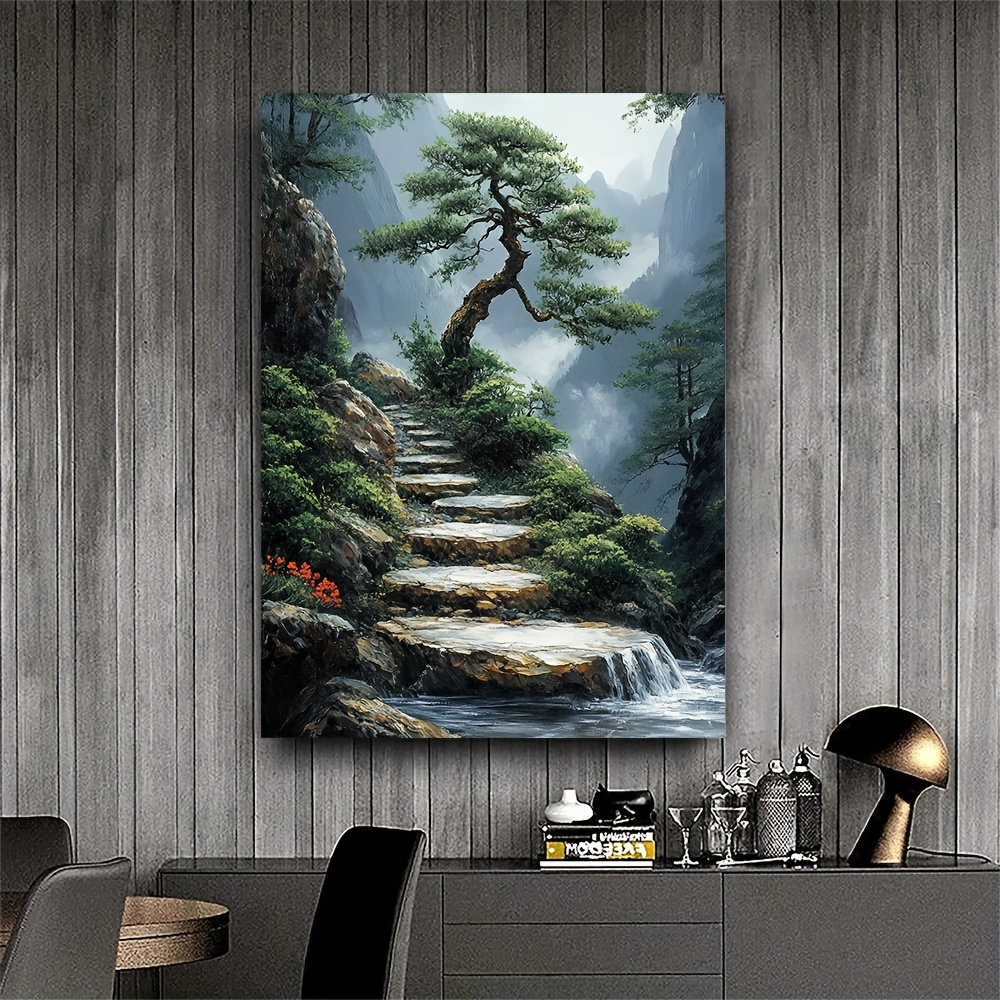 Zen Garden canvaskunstwerk met - Bonsai Vertical Garden recensie en prijs