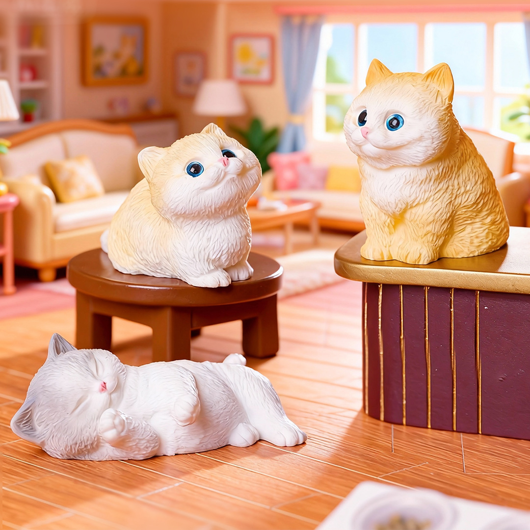 4 st Leuke Kat Klein Diermodel - Bonsai Garden Miniature recensie en prijs